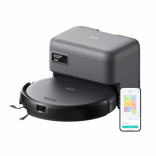 Anker Eufy (ユーフィ) Robot Vacuum Auto-Empty C10 (ロボット掃除機) 【自動ゴミ収集ステーション/伸縮サイドブラシ/毛絡み除去システム/レーザーマッピング/アプリ操作/落下防止/薄型】