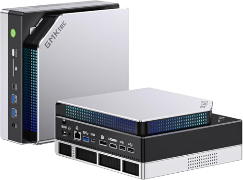 GMKtec EVO-X2 ミニPC AMD Ryzen AI Max+ 395搭載（16コア32スレッド・最大5.1GHz）小型PC 高性能デスクトップ Radeon 8060S内蔵 LPDDR5X 8000MHz 64GBメモリ＋1TB SSD Windows11 Pro WiFi7 BT5.4 USB4 HDMI2.1 DP 2.5Gbps LAN 8K対応4画面 静音省スペース