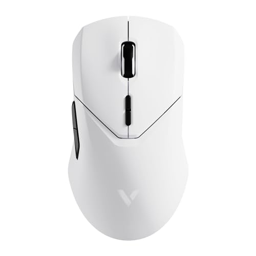 RAPOO VT9PRO4K マウス 無線 ワイヤレス ゲーミング 26000DPI 4Kポーリング PAW3398センサー 光学式マウス 10プログラムボタン 68g軽量 180時間のバッテリー連続使用 PC/ノートパソコン/Eスポーツ/ゲーマー用 ホワイト