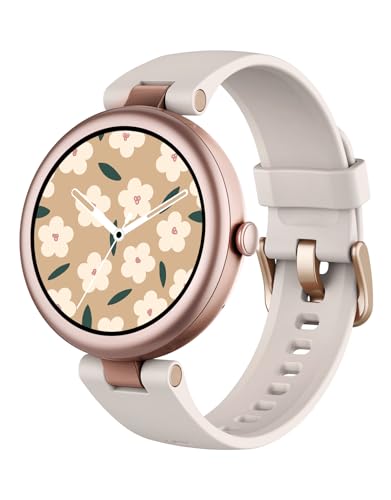 SHANG WING スマートウォッチ レディース 小さめ 腕時計 女性用 Smart Watch Women 1.2インチ高精細画面 iPhone/Android対応 着信通知 女性生理周期管理 文字盤自由設定 日本語説明書付き Lynn