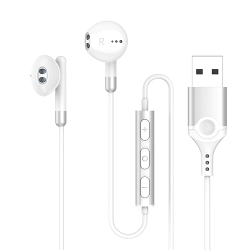 イヤホン マイク USB 有線 ヘッドセット 【2.3m】 マイク付きイヤホン 通話可能 音量調節 HIFI音質 テレワーク WEB会議 Zoom パソコン用 ゲーミング USB-A ポート搭載のデスクトップ、コンピュータ、PC、ラップトップなどに対応