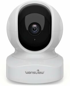 Wansview Q5ネットワークカメラ【Amazon.co.jp限定】 300万画素 2Kベイビーモニター ワイヤレス屋内防犯 360度 ベビー 老人 ペット見守り 2.4GWi-Fi対応Wi-Fiカメラ 自動追尾 動体検知 双方向音声 暗視撮影 録画可能 アプリ無料 白
