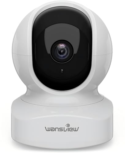 Wansview Q5ネットワークカメラ【Amazon.co.jp限定】 300万画素 2Kベイビーモニター ワイヤレス屋内防犯 360度 ベビー 老人 ペット見守り 2.4GWi-Fi対応Wi-Fiカメラ 自動追尾 動体検知 双方向音声 暗視撮影 録画可能 アプリ無料 白